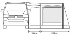 Outdoor Revolution Movelite T2R Low Drive-Away Awning - DEMO MODEL