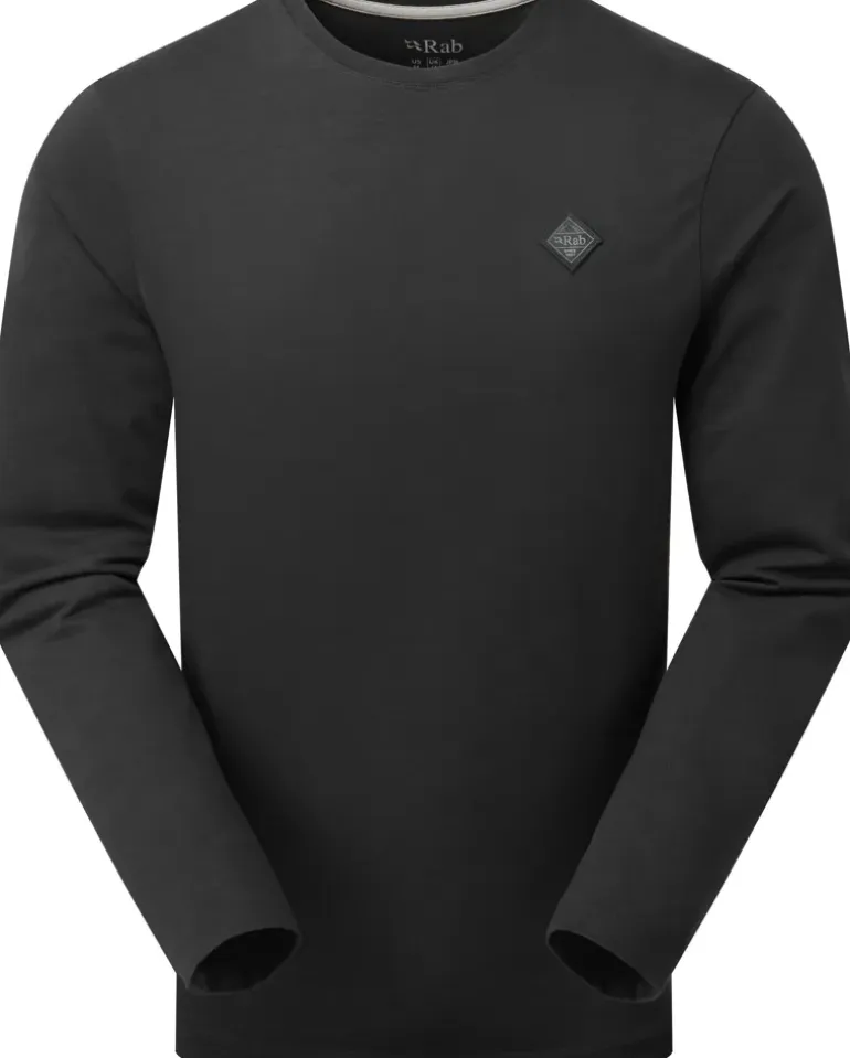 Rab Mens Basecamp Logo Badge LS Tee - Beluga