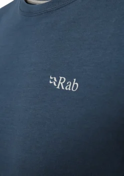 Rab Mens Basecamp 3 Peaks LS Tee - Tempest Blue