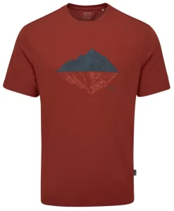 Rab Mens Crimp Reflection Tee - Tuscan Red