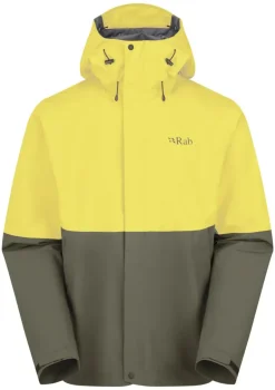 Rab Mens Downpour Jacket - Pollen-Army