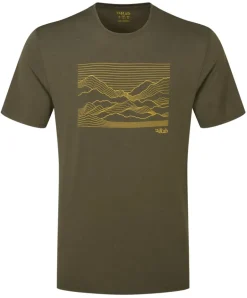 Rab Mens Mantle Outline Tee - Army