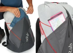 Rab Mens Muon 40 Rucksack - Pewter-Graphene