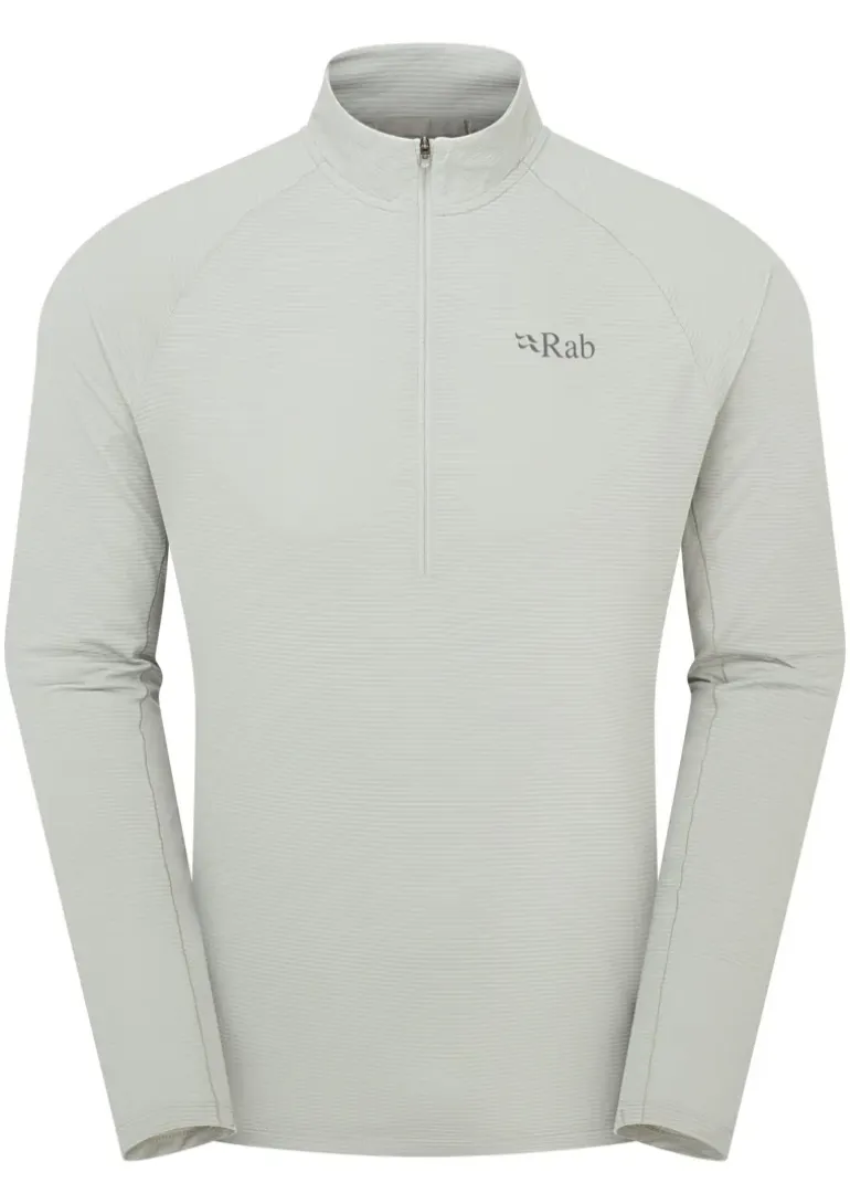 Rab Mens Sonic LS Zip-T - Light Zinc