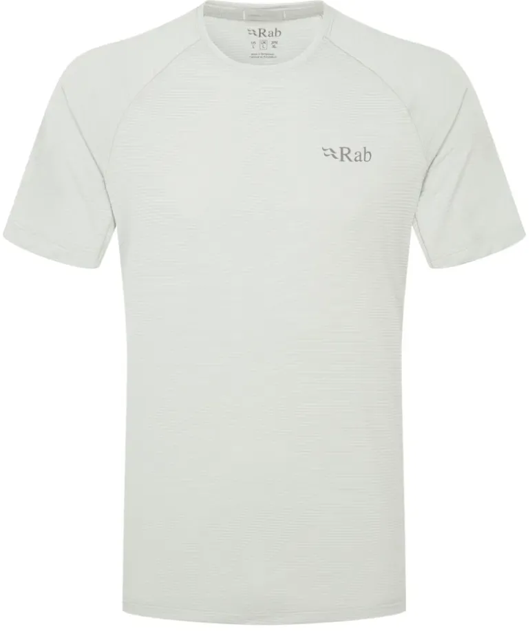 Rab Mens Sonic Tee - Light Zinc