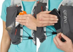 Rab Veil 6 Running Vest - Gargoyle-Graphene