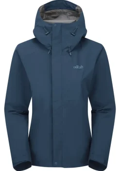 Rab Womens Downpour Jacket - Tempest Blue