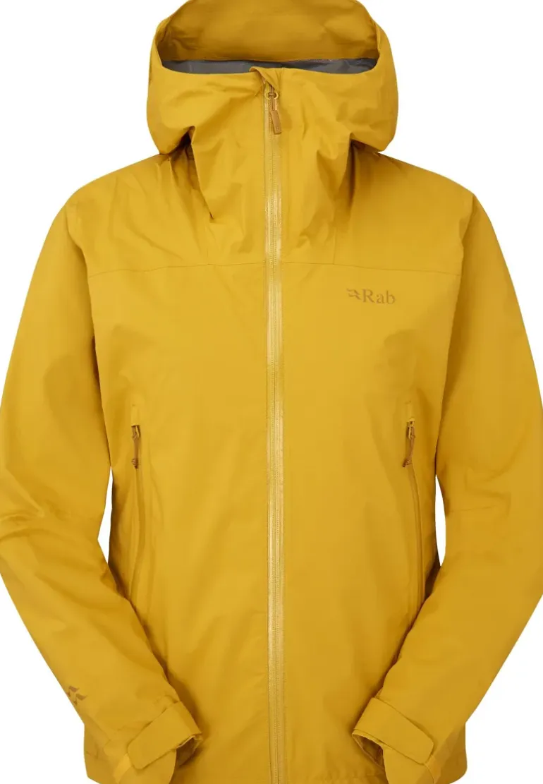 Rab Womens Downpour Light Jacket - Sahara