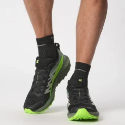 Salomon Mens Sense Ride 5 Shoes - Black-Laurel Wreath-Green Gecko