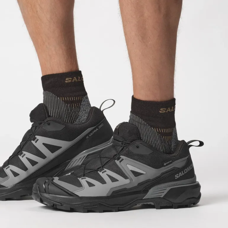 Salomon Mens X Ultra 360 GTX Shoes - Black-Magnet-Quiet Shade