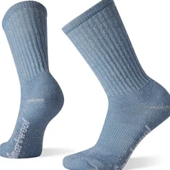 Smartwool Womens Classic Hike Light Cushion Crew Socks - Mist Blue