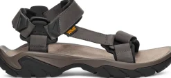 Teva Mens Terra Fi 5 Universal Leather Sandals - Dark Gull Grey