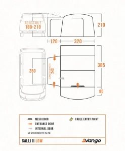 Vango Galli II Low DriveAway Awning