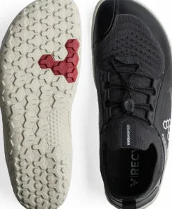 Vivobarefoot Womens Primus Trail Knit FG Shoes - Obsidian-Sandstone