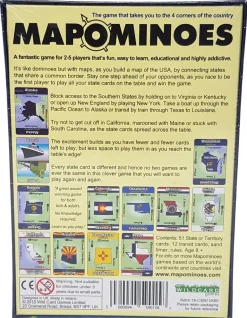 Wildcard Games Mapominoes - The Ultimate Geography Game - USA