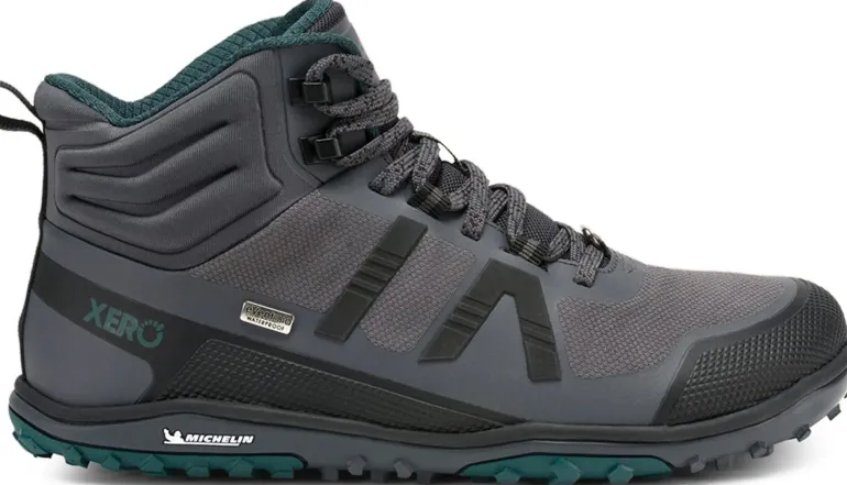 Xero Shoes Womens Scrambler Mid II WP Boot - Asphalt-Sea Moss